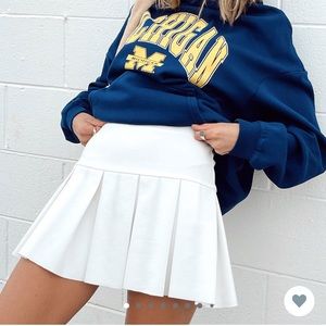 Pleated Mini Skirt